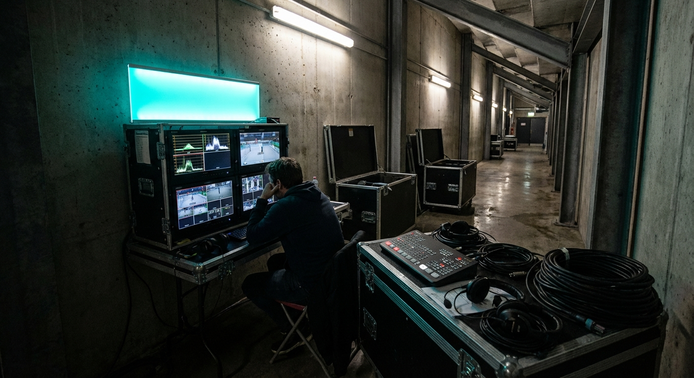 Live Control Station Mobile live stream control station with monitors